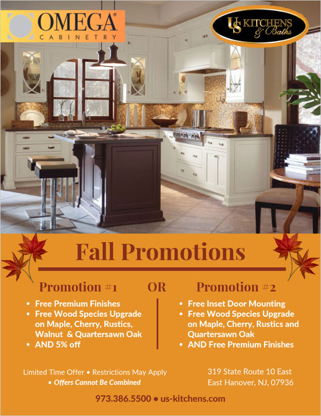 Omega Cabinetry Fall Promotions at U S Kitchens & Baths