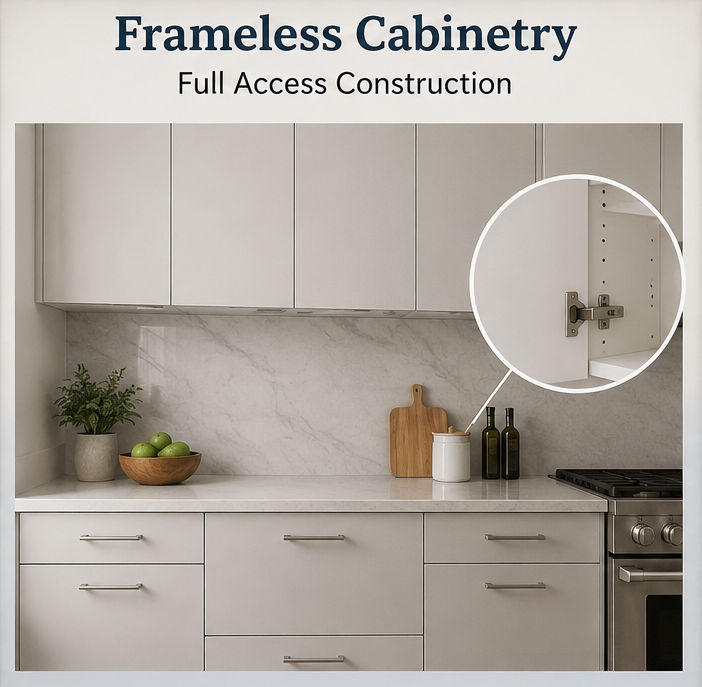 About Frameless or Full Access Cabinetry